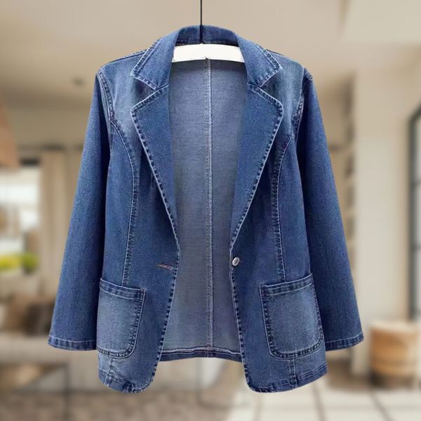 Casual Denim Blazer