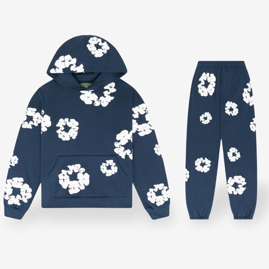 Unisex Bloemen Trainingspak (Hoodie + Broek)