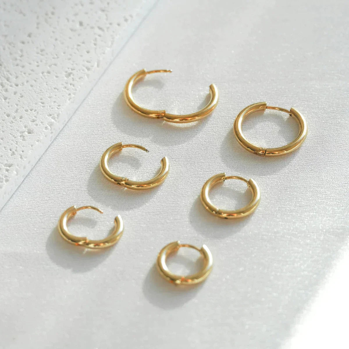 Classic Hoop Earrings Set