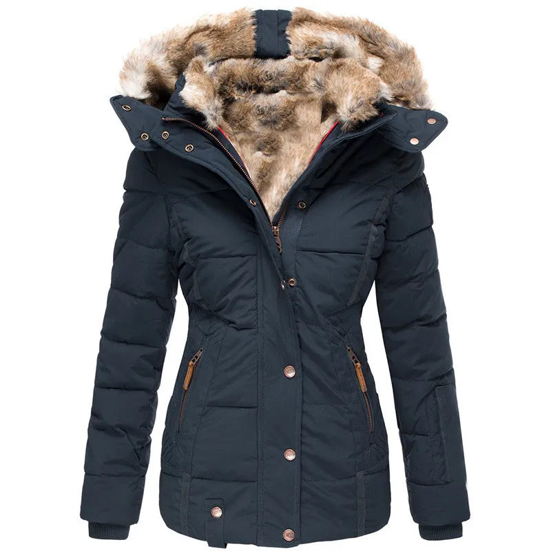 Parka met bontgevoerde capuchon