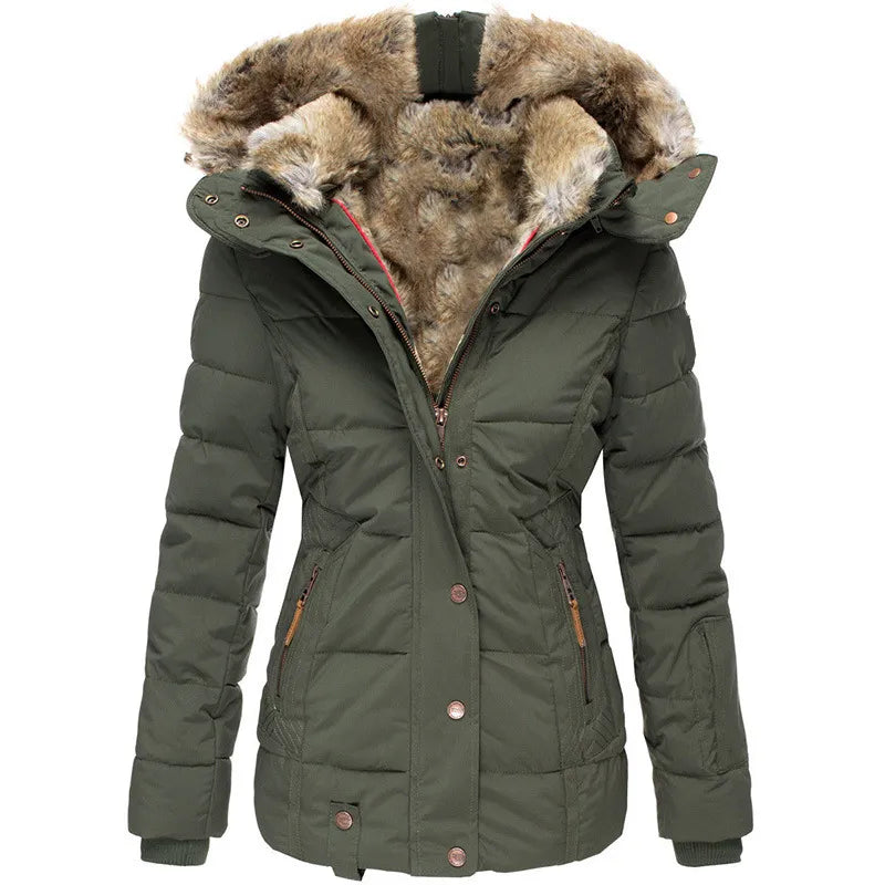 Parka met bontgevoerde capuchon