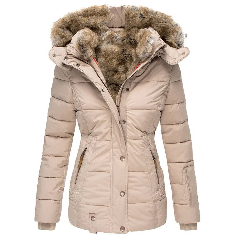 Parka met bontgevoerde capuchon