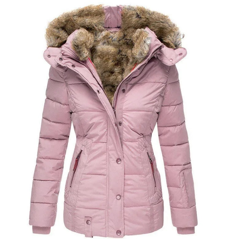 Parka met bontgevoerde capuchon