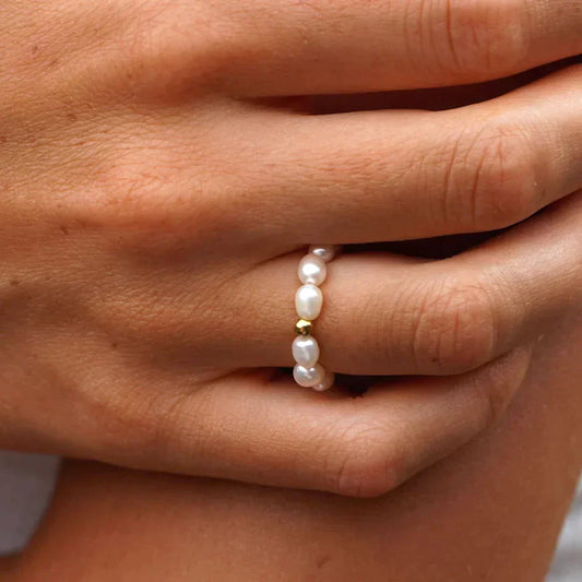 Maui Adjustable Ring with Freshwater Pearl