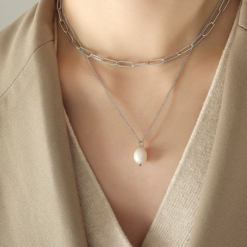 Pearl of Grace and Gold Chain