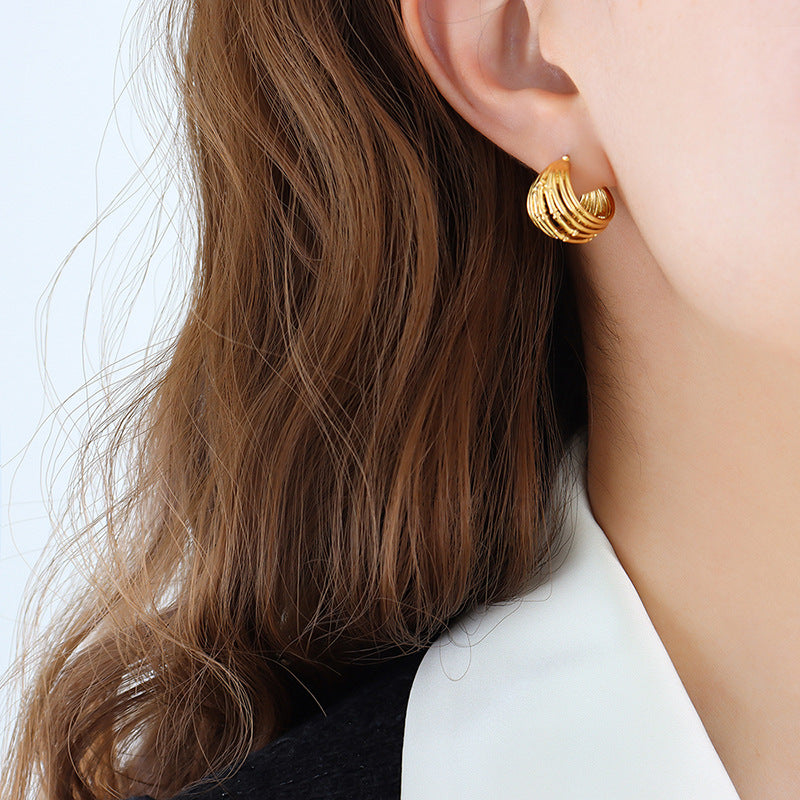 Helios Enclave Gold Earrings