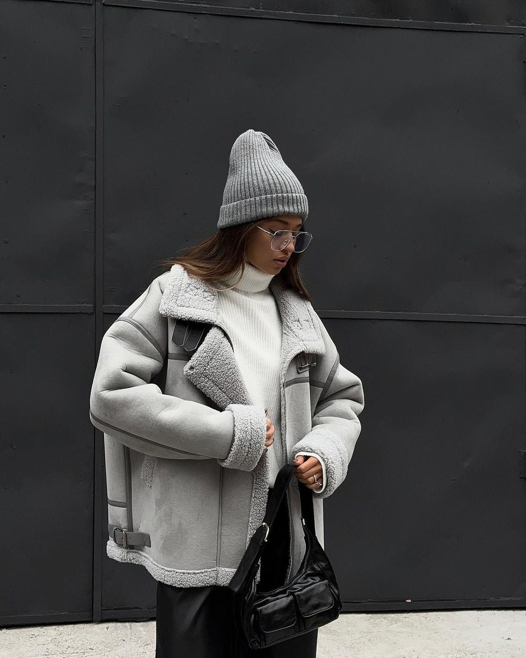 Shearling Aviator Jas