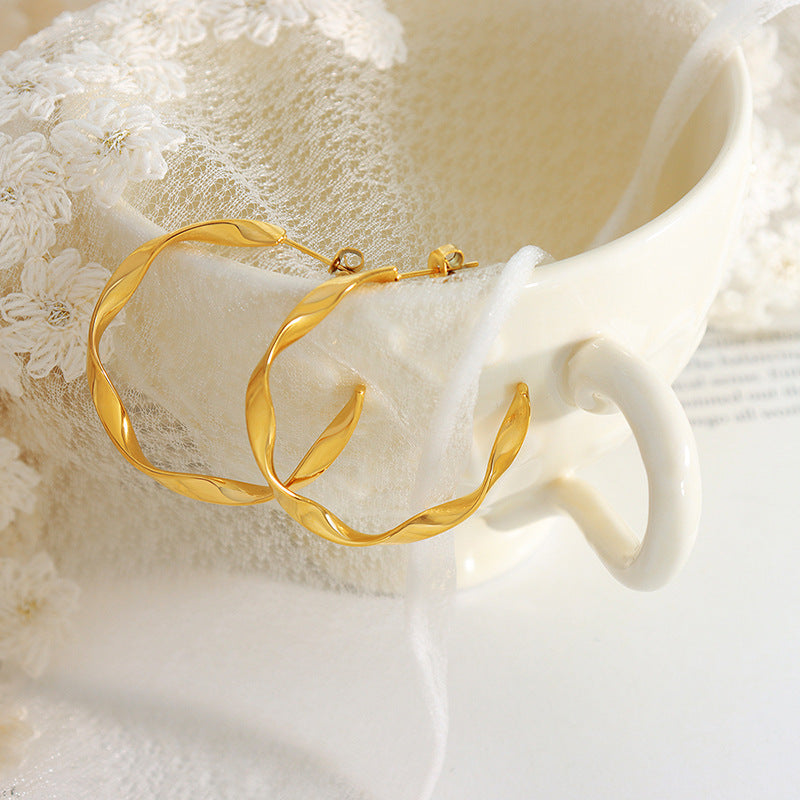 Iris Gold Earrings