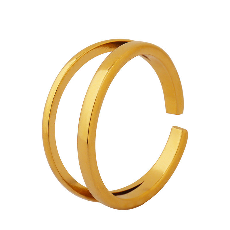 Nile Layered Gold Ring