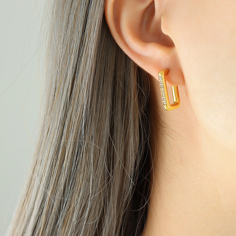 Nova Geometric Zirconia Earrings