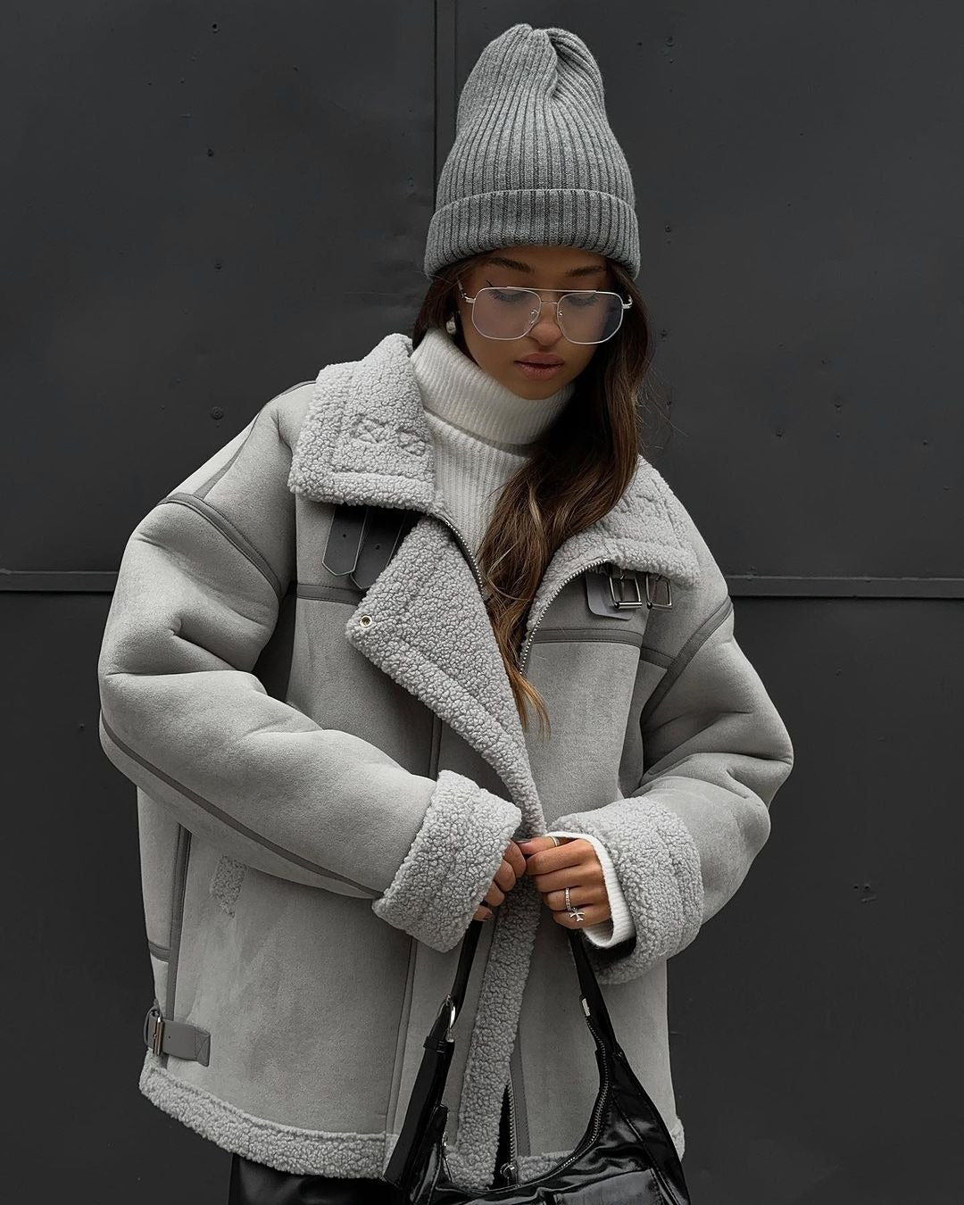 Shearling Aviator Jas