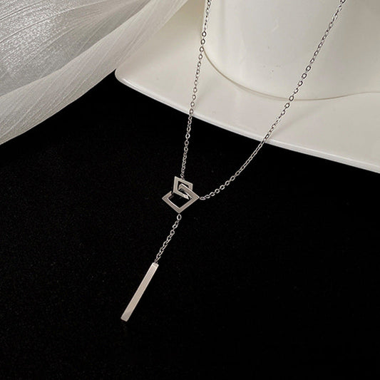 Geometrica Silver Necklace