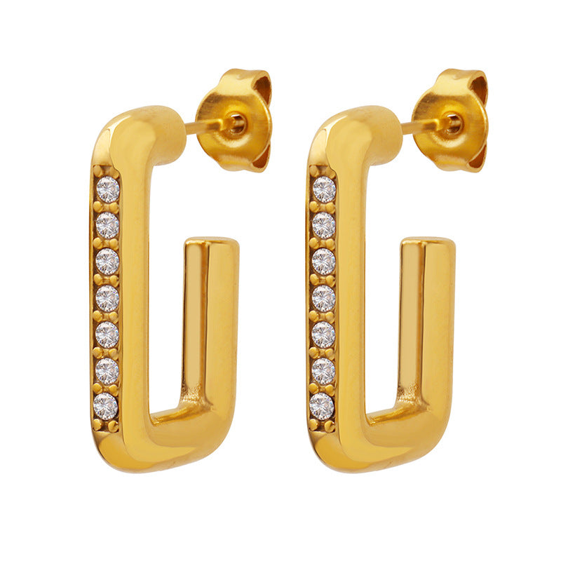 Nova Geometric Zirconia Earrings