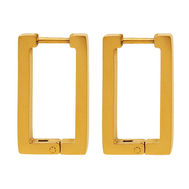 Terra Geometric Gold Earrings