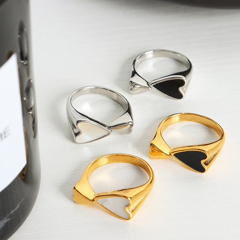 Esme Double Heart Ring