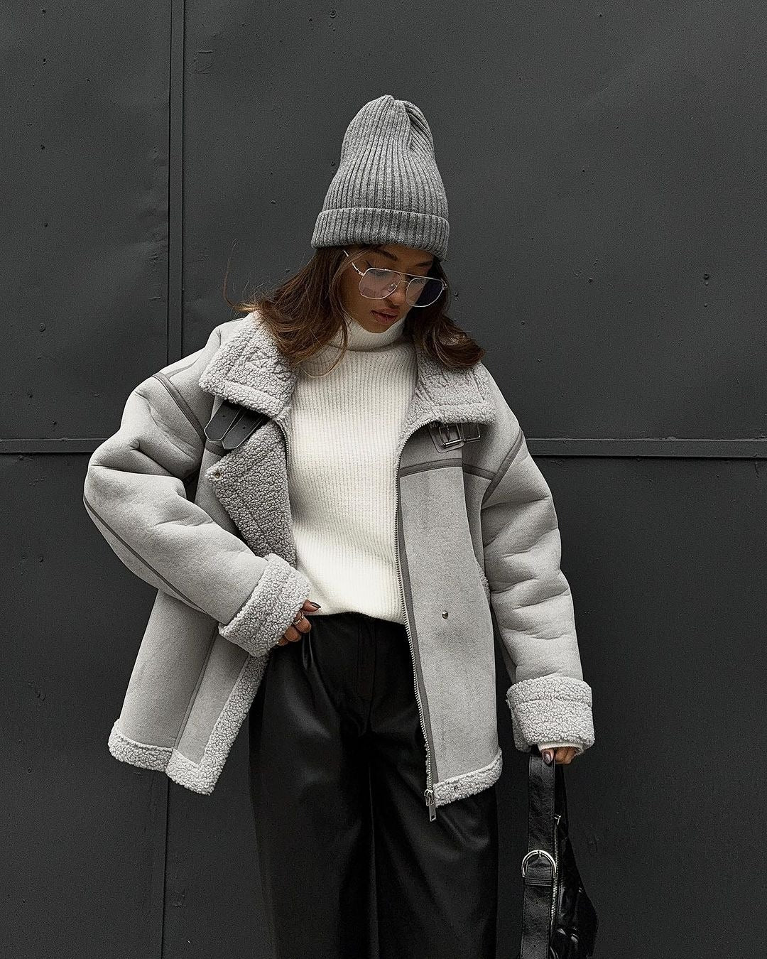 Shearling Aviator Jas