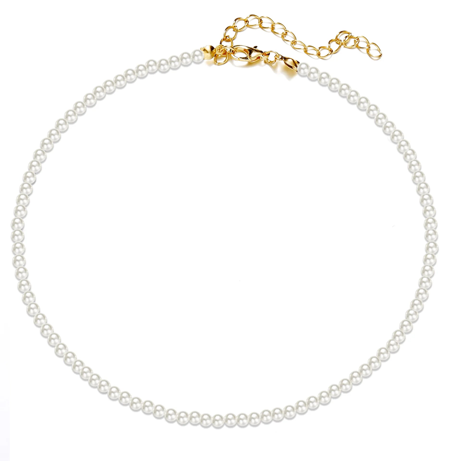 Pearl Chain Necklace For