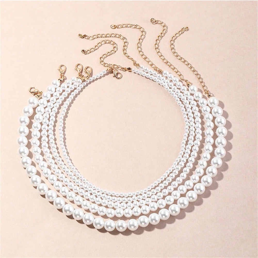 Pearl Chain Necklace For