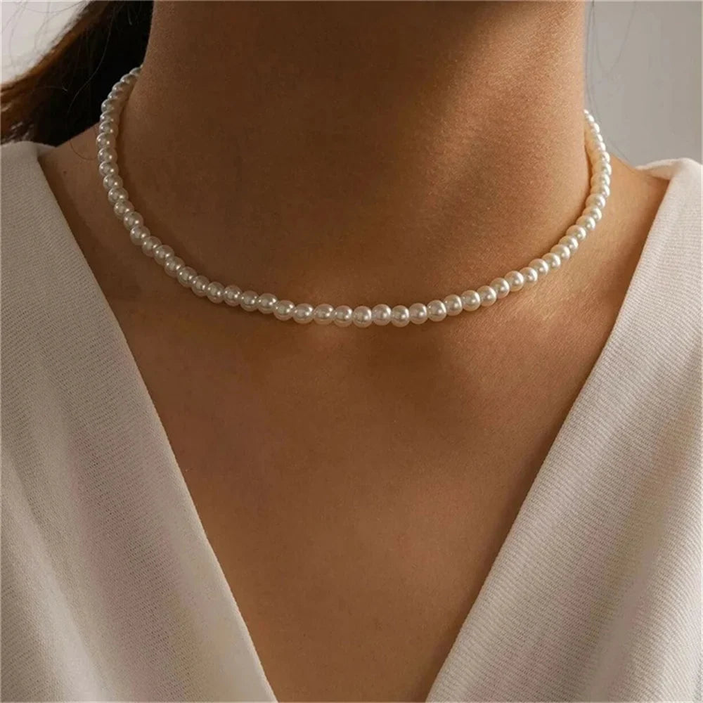 Pearl Chain Necklace For