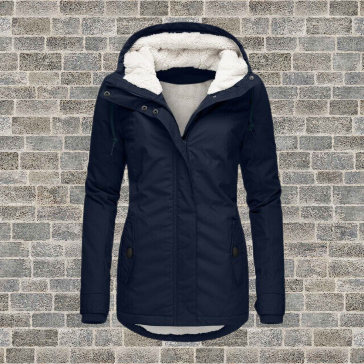 Fleece-Lined Hooded Jacket