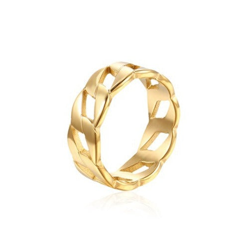 Aster Chain-Shaped Ring