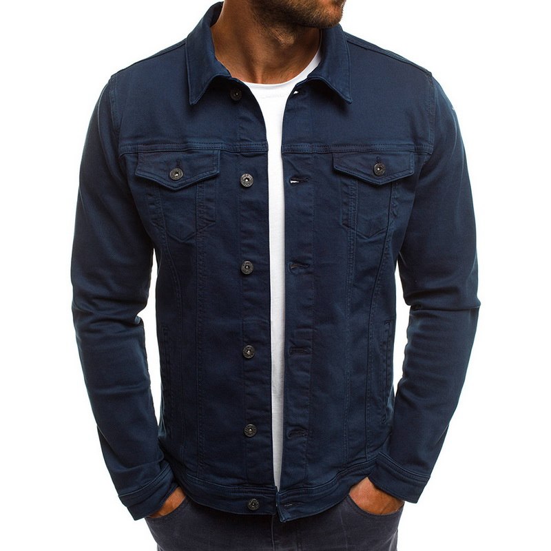 Heren Casual Streetwear Denim Jas