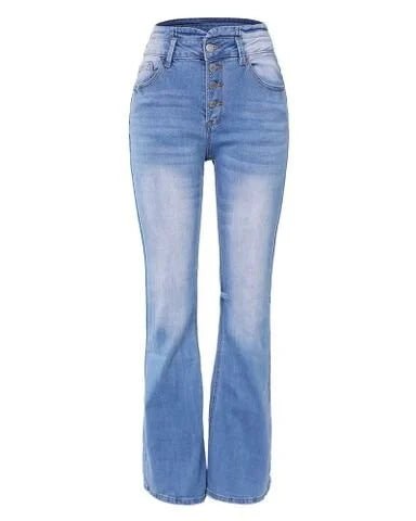 Bella - Elegante jeans met hoge taille - Kolua