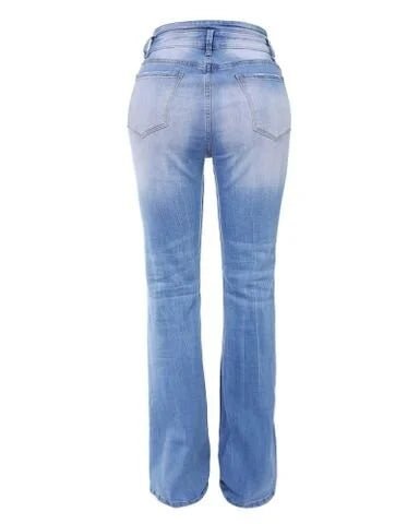 Bella - Elegante jeans met hoge taille - Kolua