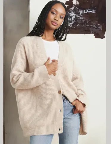 Cashmere V-hals cardigan - Kolua