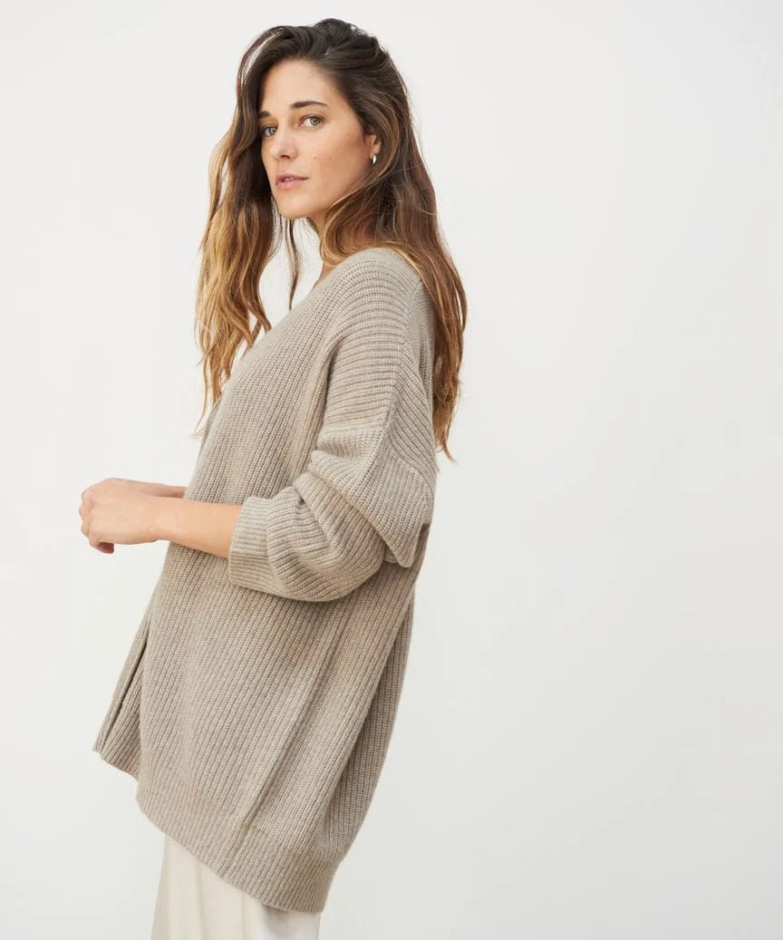 Cashmere V-hals cardigan - Kolua