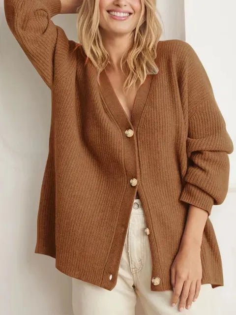 Cashmere V-hals cardigan - Kolua